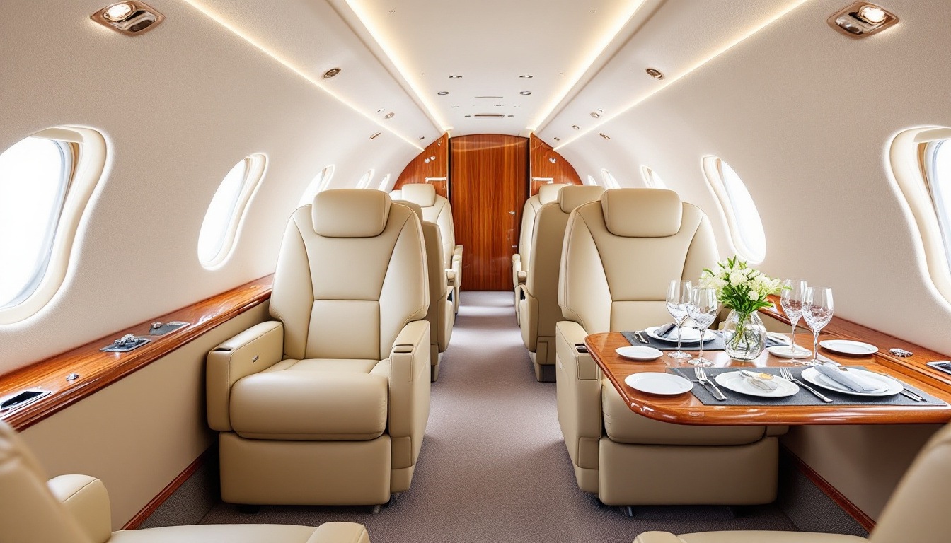 private jet interior