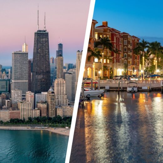 Chicago and Naples Views