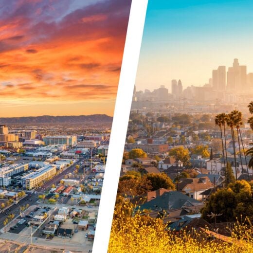 Phoenix to Los Angeles Views