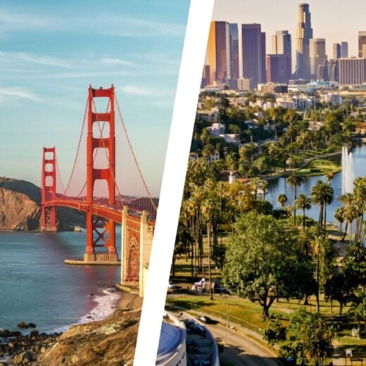 San Francisco and Los Angeles Views