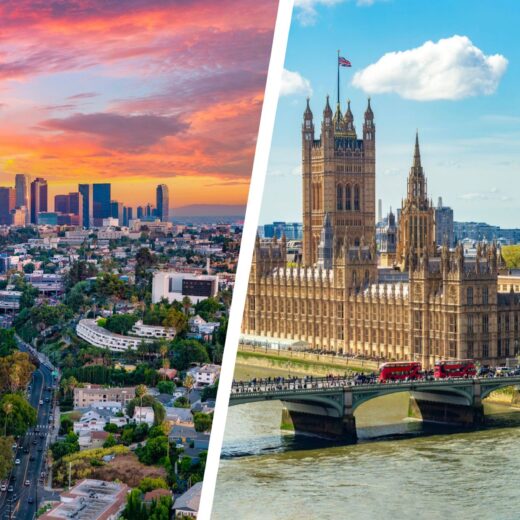 Los Angeles and London Views