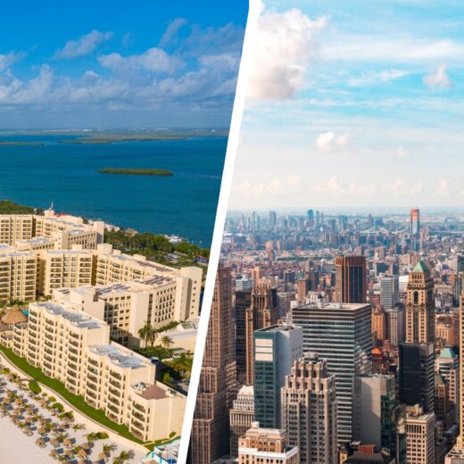 Cancun and New York Views