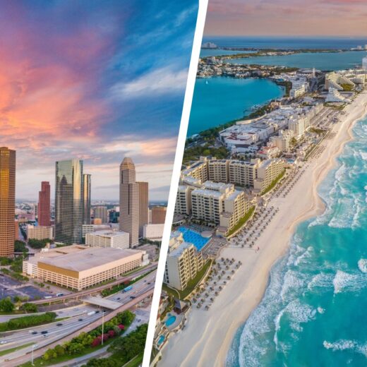 Houston and Cancun Views