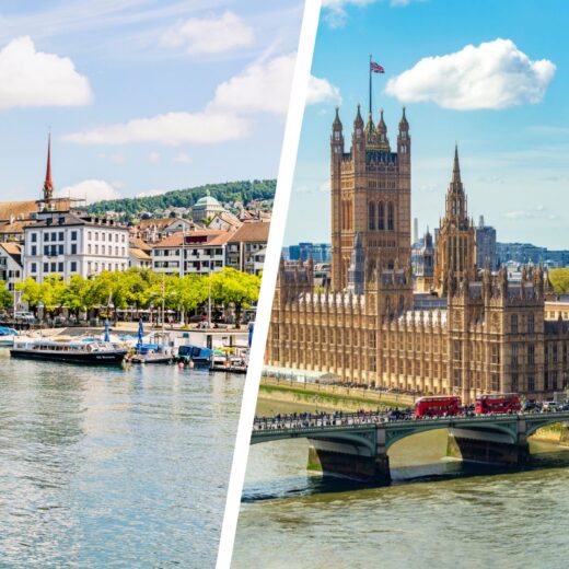 Zurich and London Views