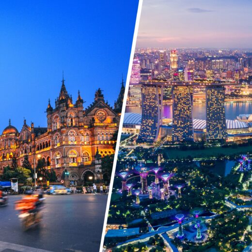 Mumbai and Singapore Views