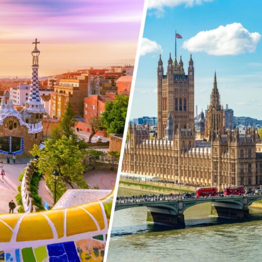 Barcelona and London Views
