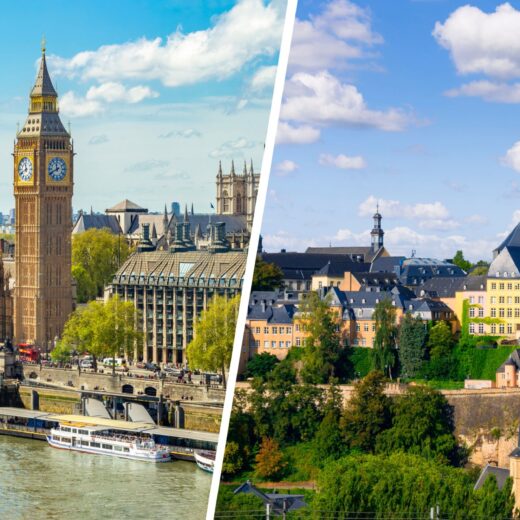 London and Luxembourg Views