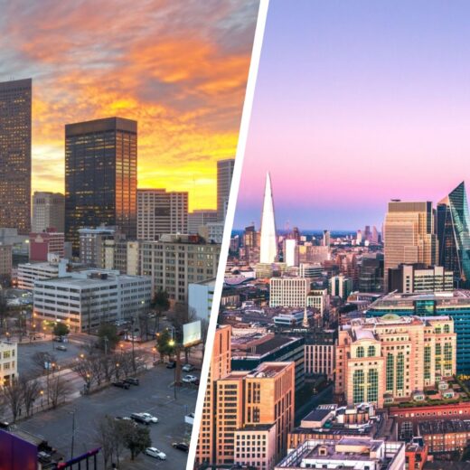 Atlanta and London Views