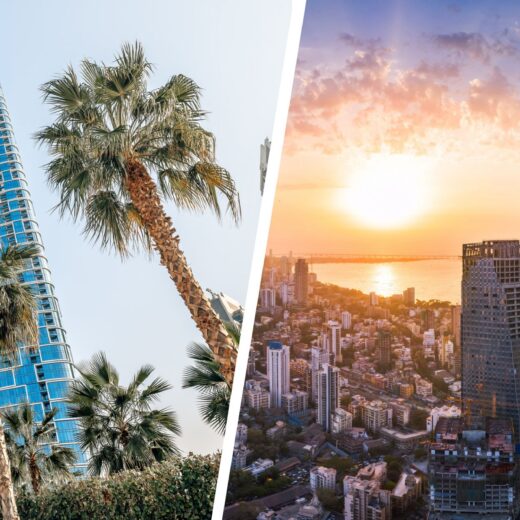Dubai and Mumbai Views