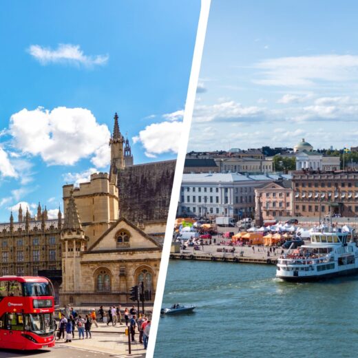 London and Helsinki Views