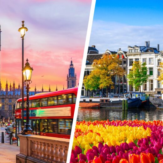 London and Amsterdam Views