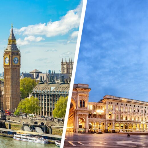 London and Milan Views