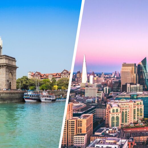 Mumbai and London Views