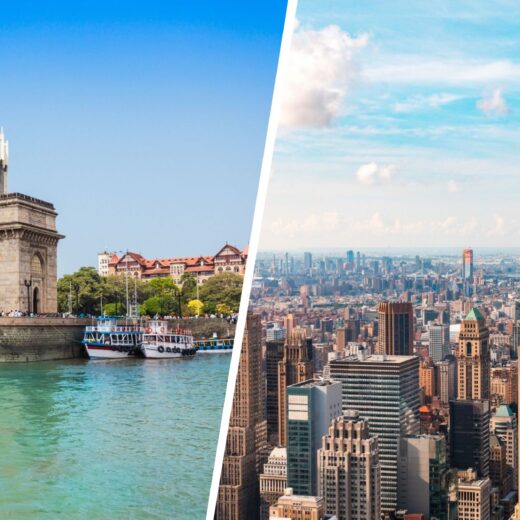 Mumbai and New York Views