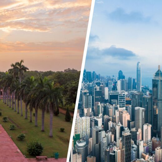 New Delhi and Hong Kong Views