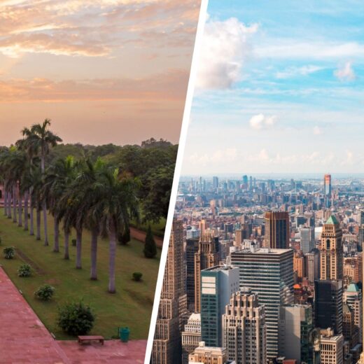 New Delhi and New York Views