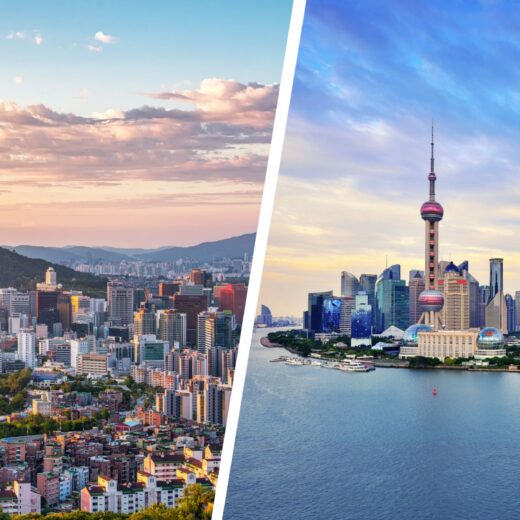 Seoul and Shanghai Views