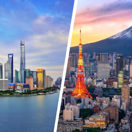 Shanghai and Tokyo Views