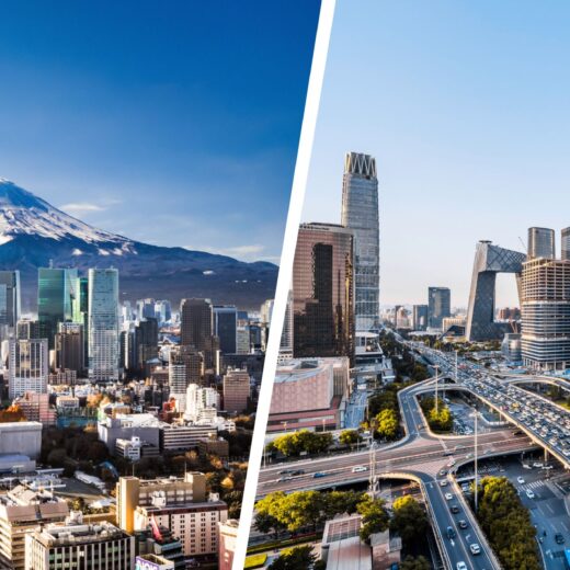Tokyo and Beijing Views