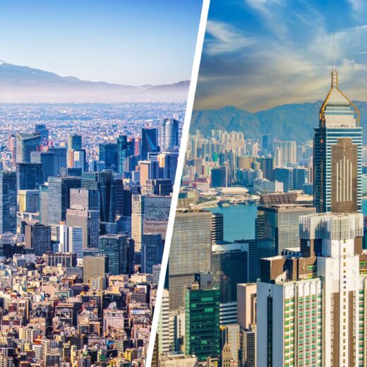 Tokyo and Hong Kong Views