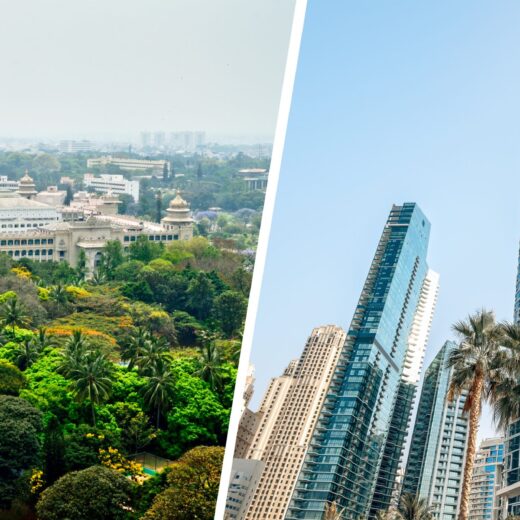 Bangalore and Dubai Views