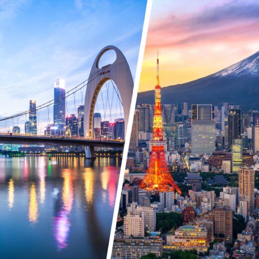 Guangzhou and Tokyo Views
