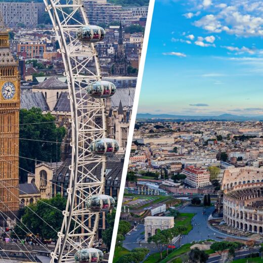 London and Rome Views