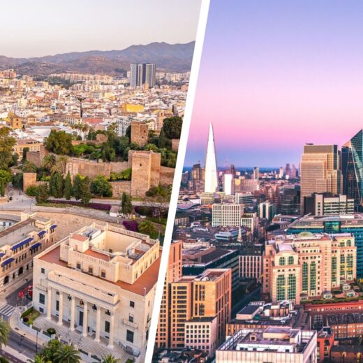 Malaga and London Views