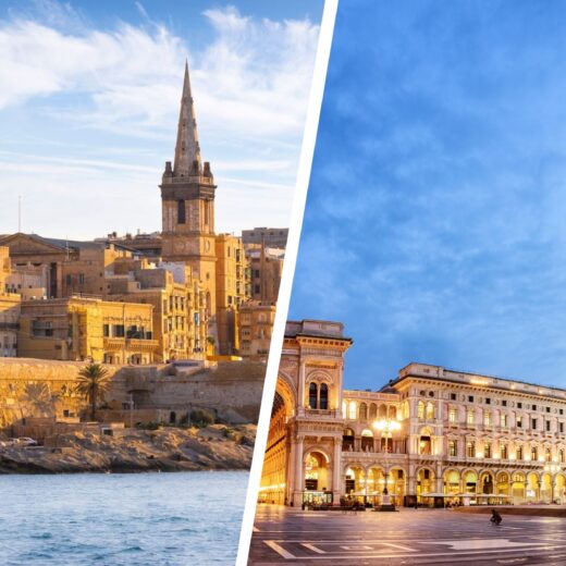 Malta and Milan Views