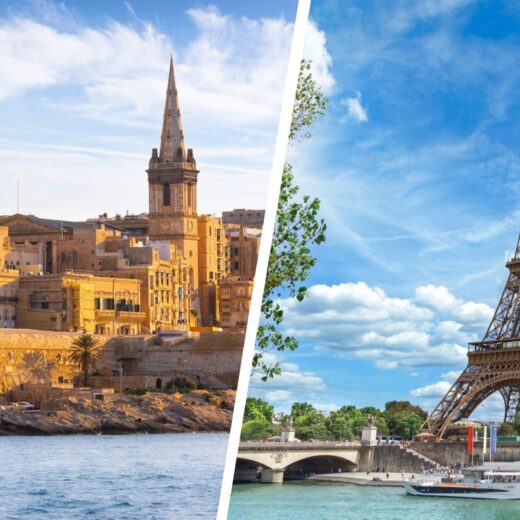 Malta and Paris Views