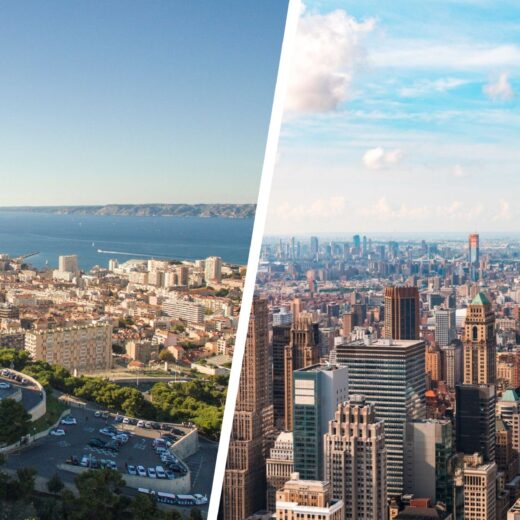 Marseille and New York Views