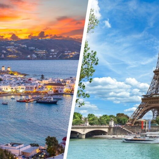Mykonos and Paris Views