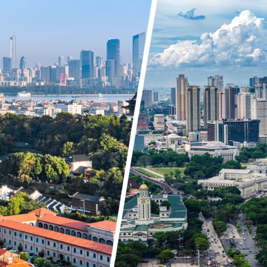 Wuhan and Manila Views