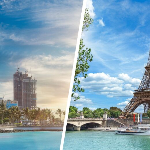 Jeddah and Paris Views