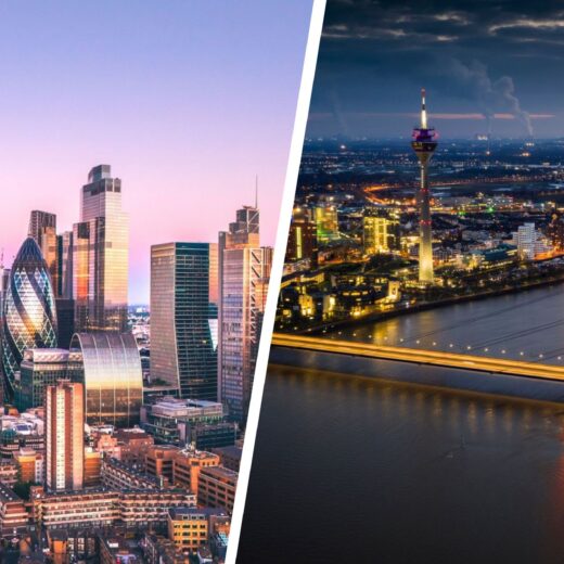 London and Dusseldorf Views