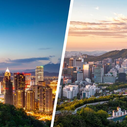 Taipei and Seoul Views