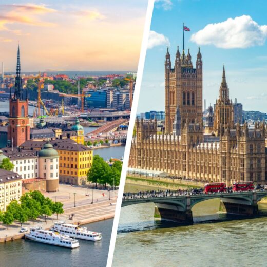Stockholm and London Views