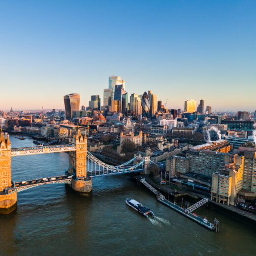 Tower Bridge and the City of London skyline