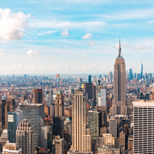 Empire State Building and the Manhattan skyline
