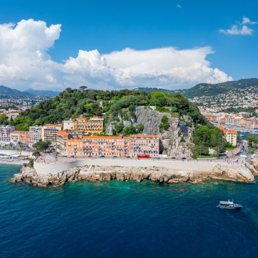 Castle Hill and the coastline of Nice